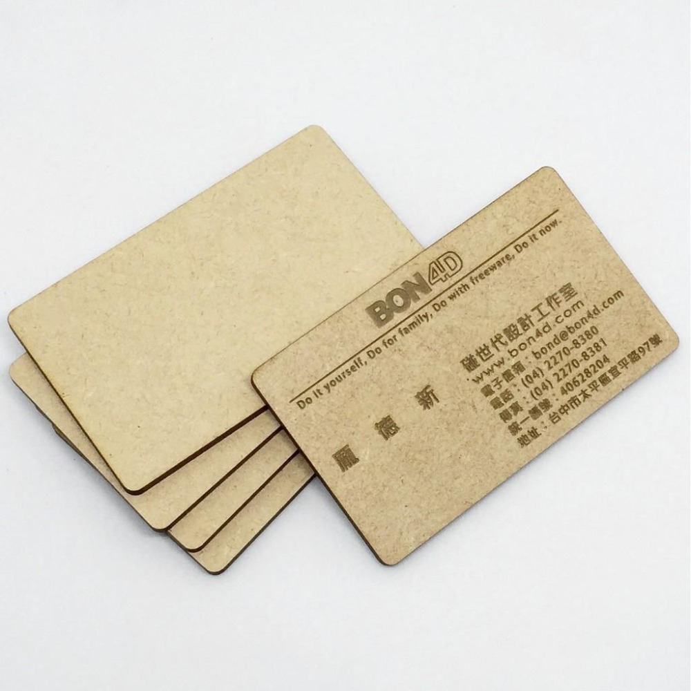 DIY名片素材/3mm/密迪板/密集板/雷射雕刻/手繪/木名片/木質名片-細節圖3