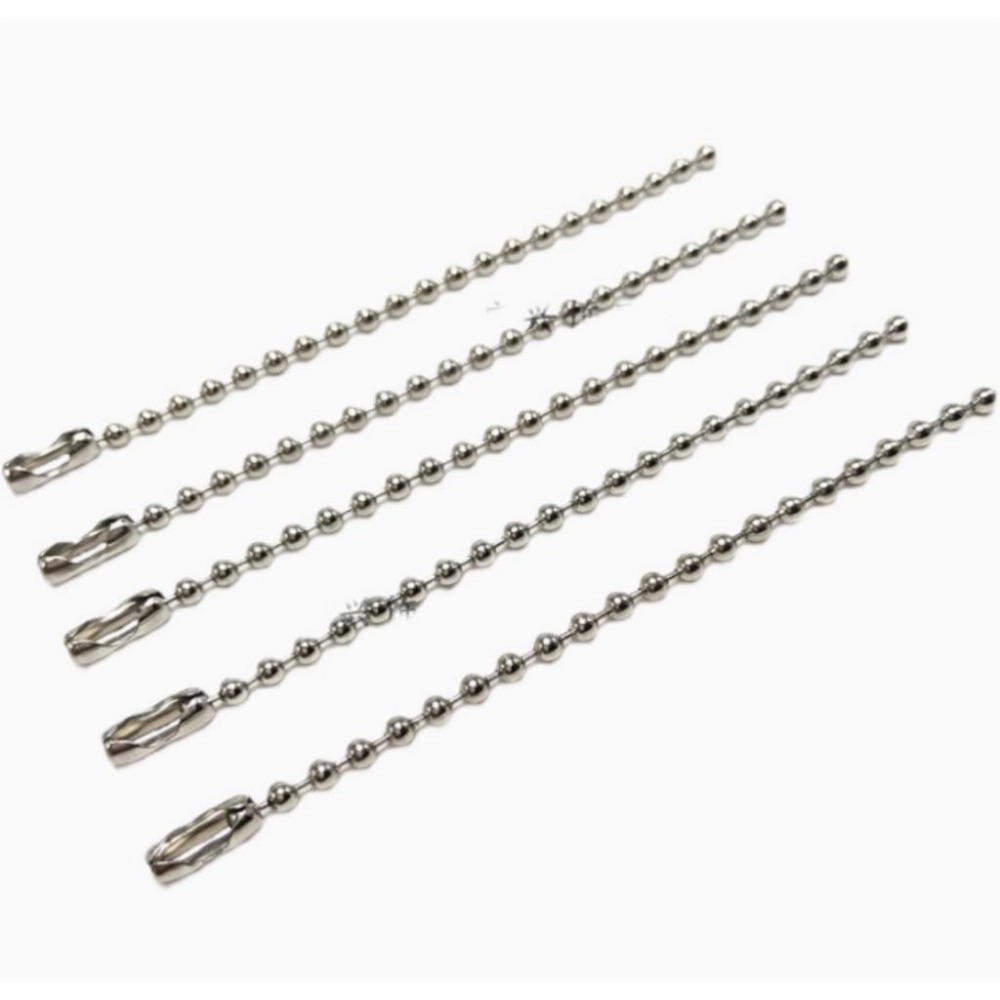 不鏽鋼珠鏈/2.4mm/3.2mm/含扣/鑰匙圈用/掛牌用-細節圖2