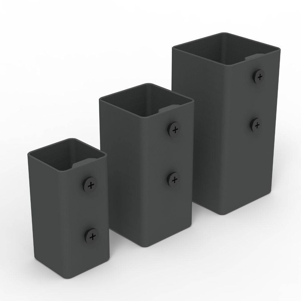 角鋼配件/無螺絲角鋼配件/立柱適用/方筒/收納盒/筆筒/收納桶/工具筒/竹籤罐/儲物盒/竹籤桶/可客製化工具筒-規格圖6