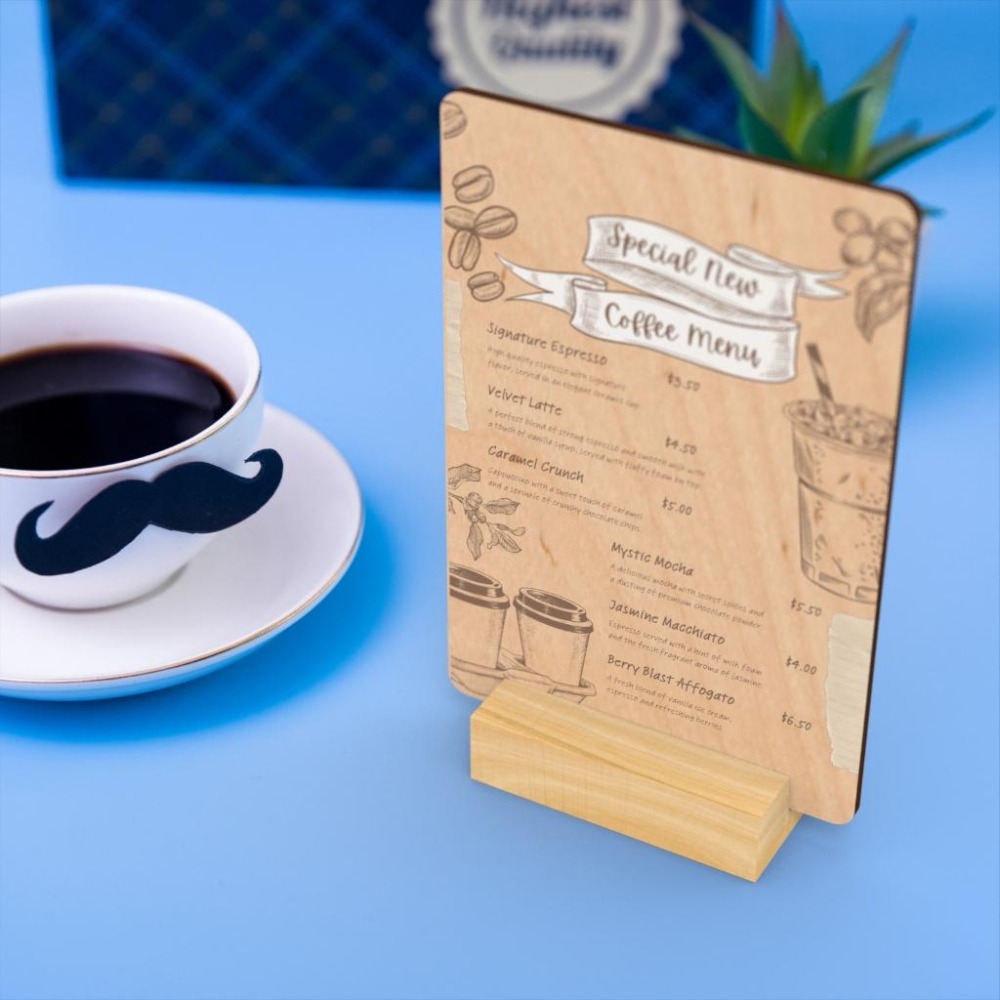 客製化木牌/客製化立牌/QRcode木板/QRcode立牌/菜單/立牌/警示標語牌/告示牌-細節圖7