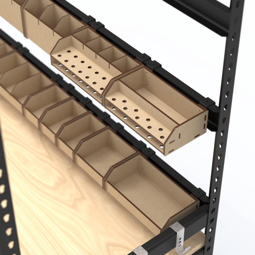 免螺絲角鋼零件整理盒 木質零件盒 整理盒 免螺絲角鋼 配件 角鋼 免螺絲角鋼 收納盒 模型工具 模型零件盒 收納 模型-細節圖7