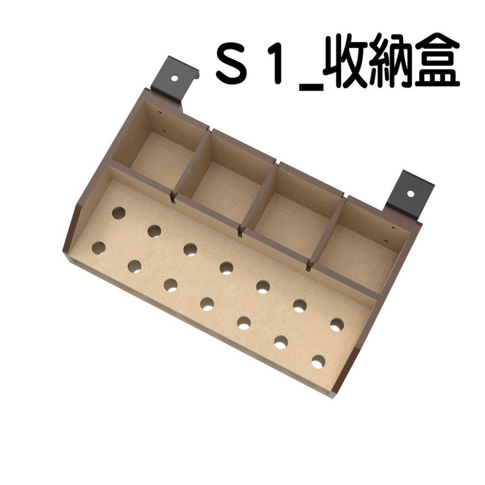 免螺絲角鋼零件整理盒 木質零件盒 整理盒 免螺絲角鋼 角鋼 免螺絲角鋼 收納盒 瓶罐架 起子架 起子收納 模型工具 模型-細節圖5