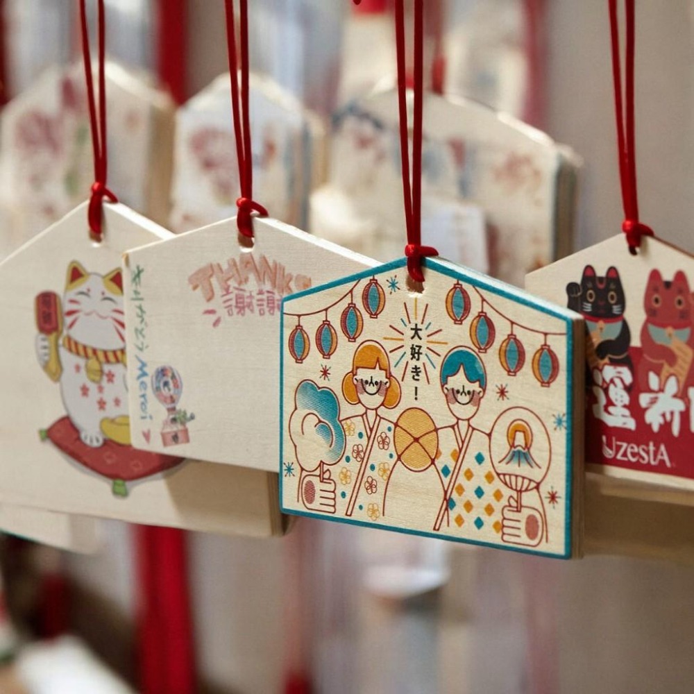 客製印刷繪馬木板/客製化許願牌/客製化吊牌/祈福卡-細節圖3