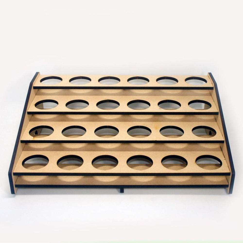 【碰世代設計】顏料架(24瓶)/置物架/田宮顏料架/置物盒/漆架/模型工具/田宮/俊士/蓋亞 皆可使用 顏料收納-細節圖2