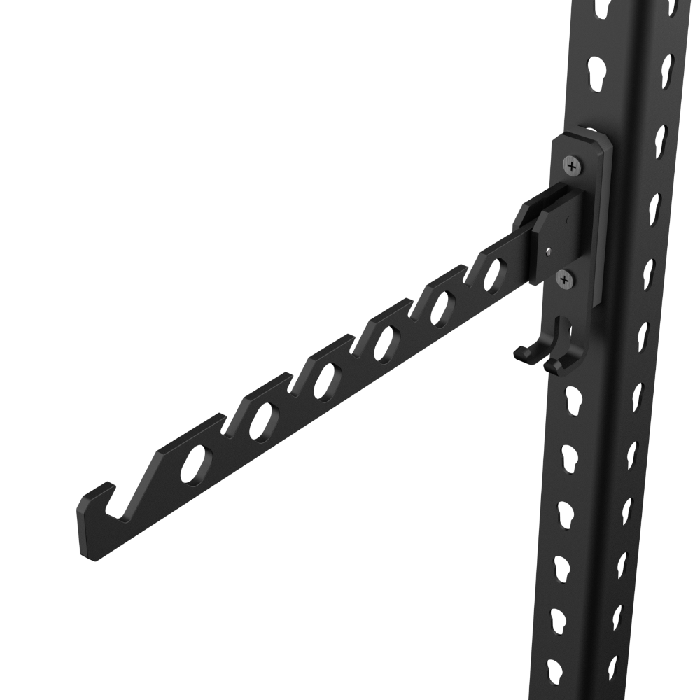 【碰世代設計】立柱用晾衣架/角鋼配件/無螺絲角鋼配件/掛衣架/晾衣架/角鋼用晾衣架/鋁合金/折疊式晾衣架-規格圖7