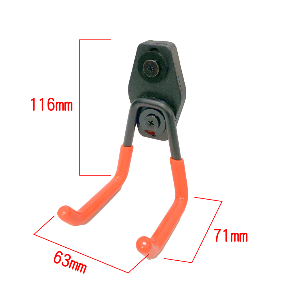 【碰世代設計】角鋼配件 角鋼掛鉤 立柱掛鉤 立柱用包膠雙掛勾 免螺絲角鋼配件 萬用掛鉤 掛鉤 掛勾 角鋼配件 吊衣掛鉤-規格圖6