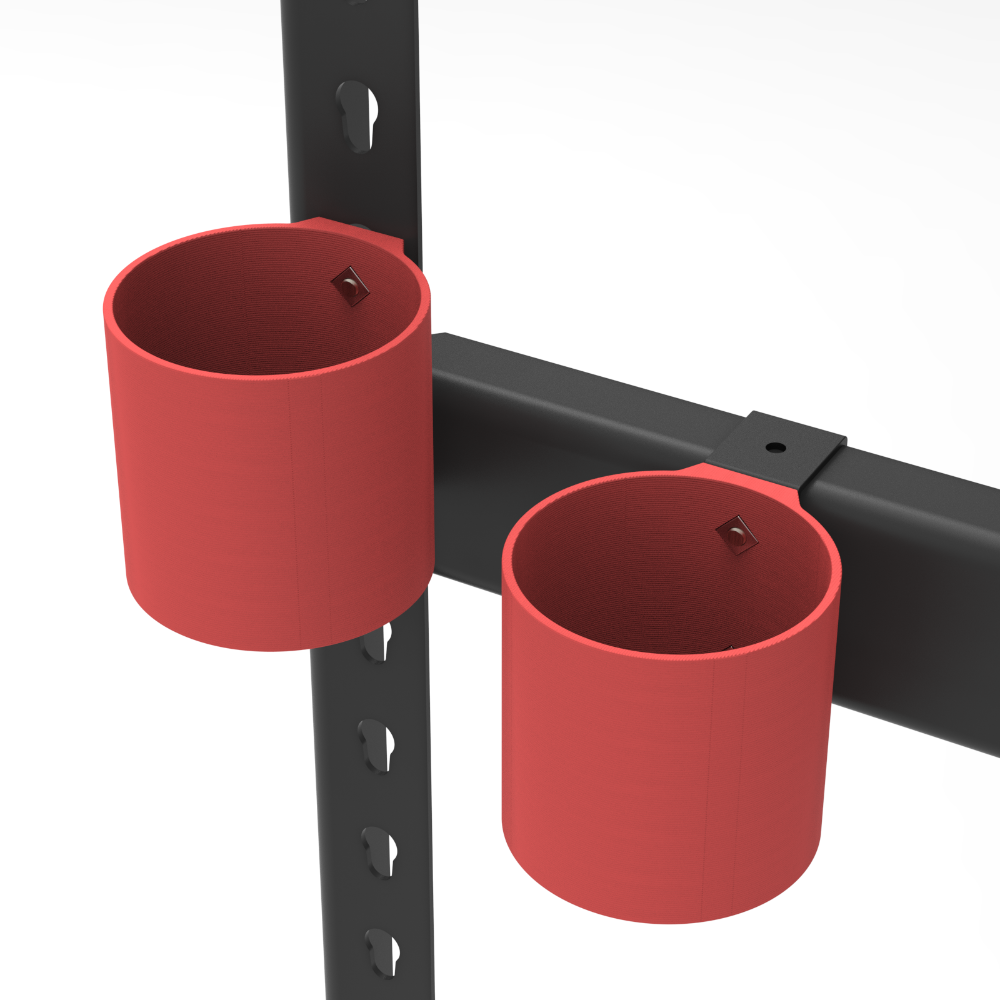 【碰世代設計】角鋼配件/免螺絲角鋼配件/瓶罐架/水瓶架/噴漆罐架/茶飲架/隨身瓶架/噴漆架/飲料架-規格圖5