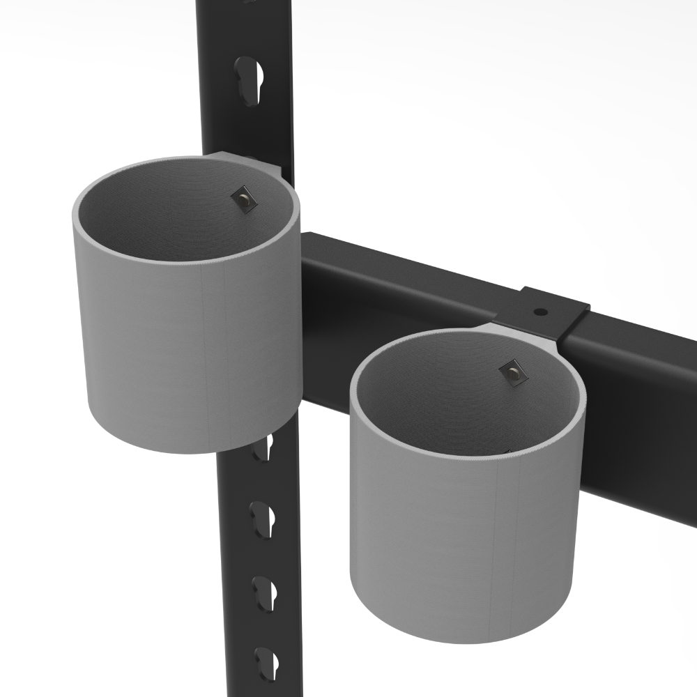 【碰世代設計】角鋼配件/免螺絲角鋼配件/瓶罐架/水瓶架/噴漆罐架/茶飲架/隨身瓶架/噴漆架/飲料架-規格圖5