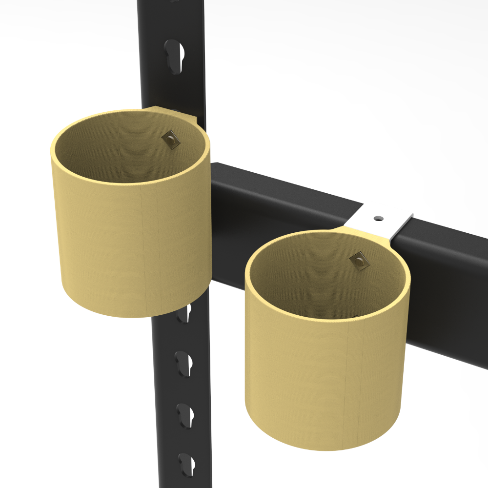 【碰世代設計】角鋼配件/免螺絲角鋼配件/瓶罐架/水瓶架/噴漆罐架/茶飲架/隨身瓶架/噴漆架/飲料架-規格圖5