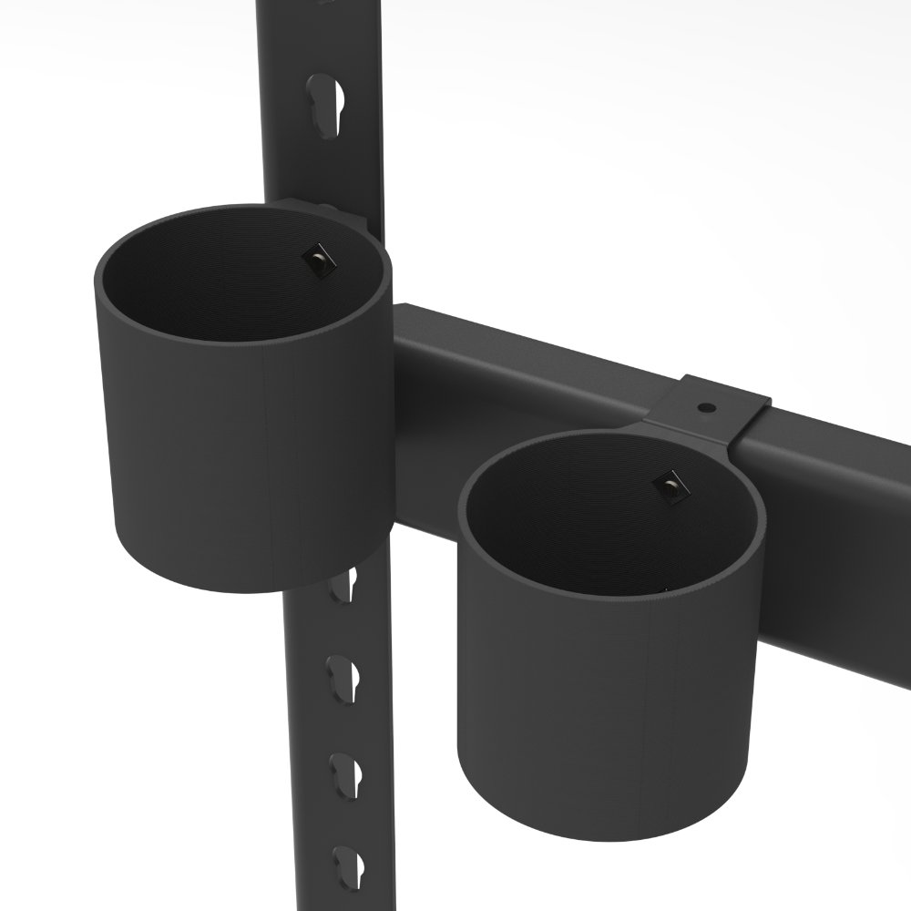 【碰世代設計】角鋼配件/免螺絲角鋼配件/瓶罐架/水瓶架/噴漆罐架/茶飲架/隨身瓶架/噴漆架/飲料架-規格圖5