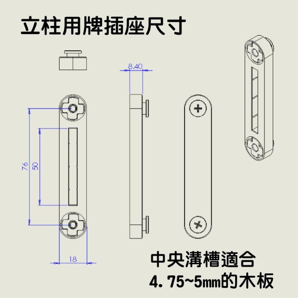 【碰世代設計】免螺絲角鋼專用標示牌牌插/警示牌/走道牌/路標/指示牌-細節圖5