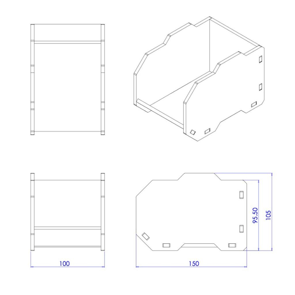 【碰世代設計】木質堆疊式收納盒/木質零件整理盒/整理盒/收納盒-細節圖3