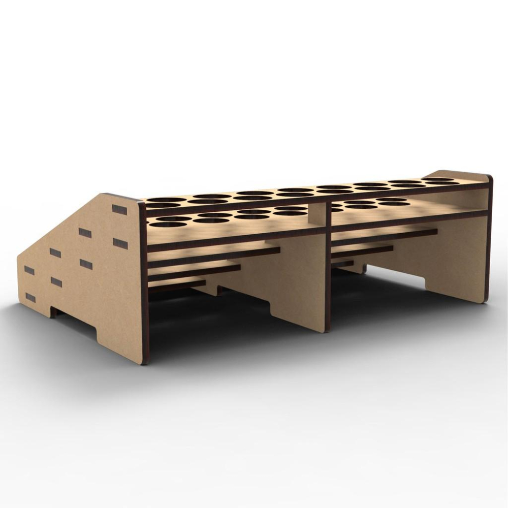 【碰世代設計】vallejo水性顏料架(64瓶)/模型工具/顏料收納/顏料架/漆罐架/模型漆架-細節圖3