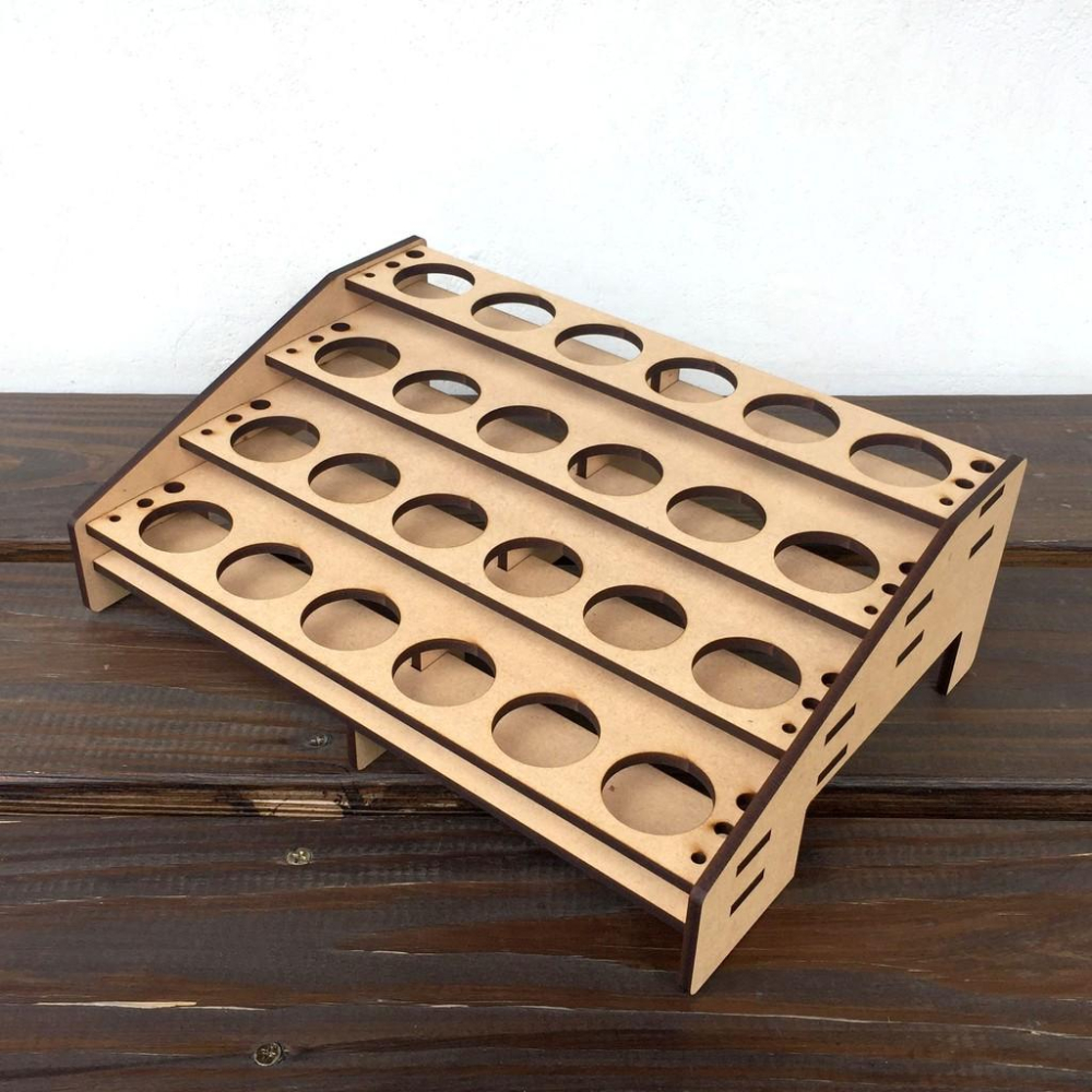 【碰世代設計】模型噴塗套件(包含一個24瓶顏料架、一個噴漆夾座、40支噴漆夾)  顏料架/顏料收納/模型漆架/收納架-細節圖3