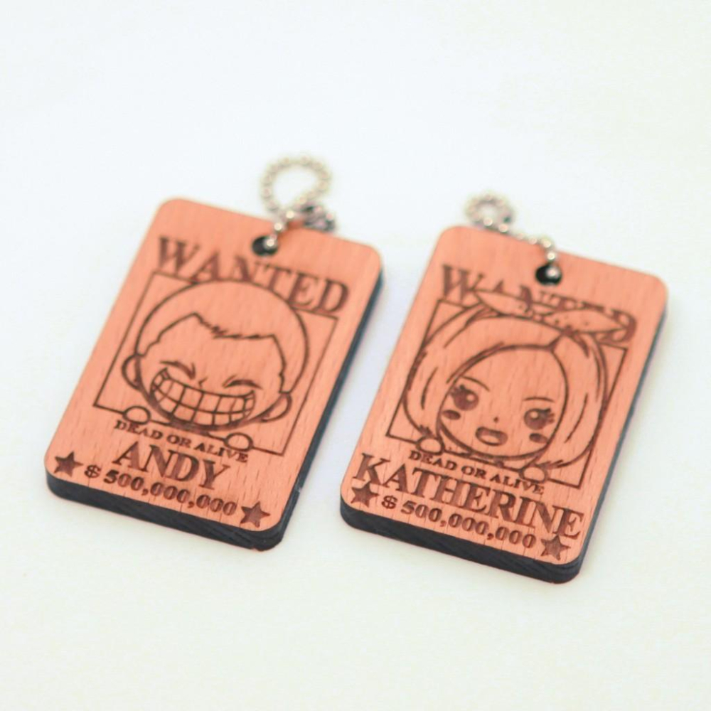 通緝令鑰匙圈/客製化鑰匙圈/情人節/生日禮物/交換禮物-細節圖3