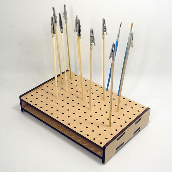 【碰世代設計】模型專用 噴漆夾座 鱷魚夾座 模型夾座 噴漆專用夾座 串燒 底座 上色座 固定座 晾乾 模型工具 模型製作-細節圖3