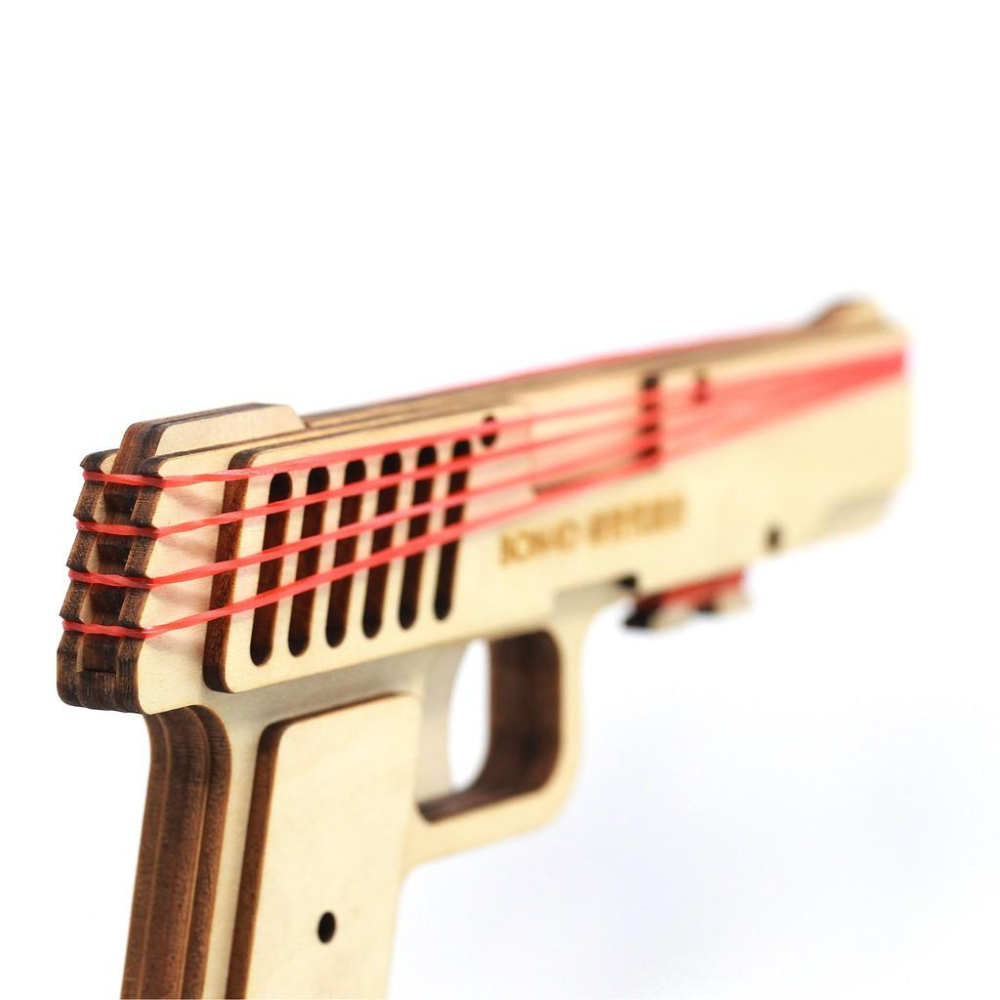 【碰世代設計】 BON4D 橡皮筋手槍 橡皮筋槍 不插電玩具 益智桌遊-細節圖6