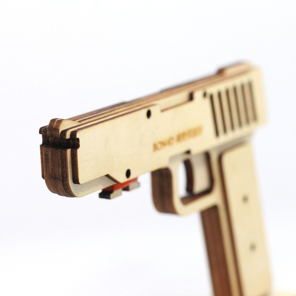 【碰世代設計】 BON4D 橡皮筋手槍 橡皮筋槍 不插電玩具 益智桌遊-細節圖7