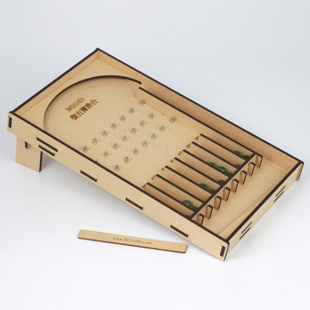 【碰世代設計】 BON4D 復古彈珠台 台製彈珠台 彈珠台 不插電玩具 益智桌遊-細節圖5