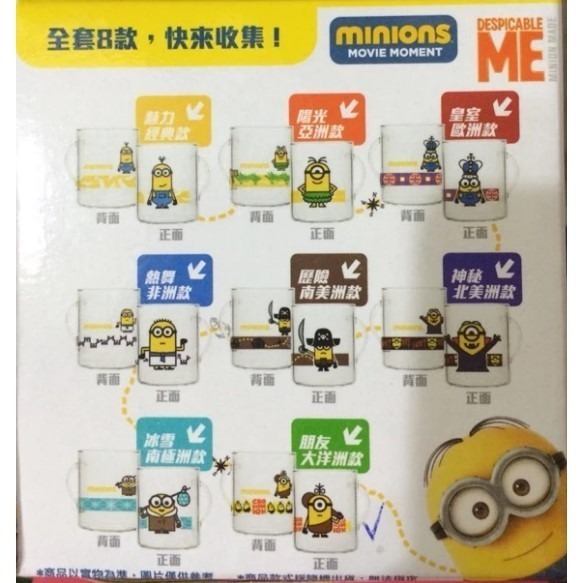 水杯 玻璃杯 7-11 小小兵七大洲探索之旅 耐熱大玻璃杯 (不含公仔杯蓋杯墊)-細節圖3