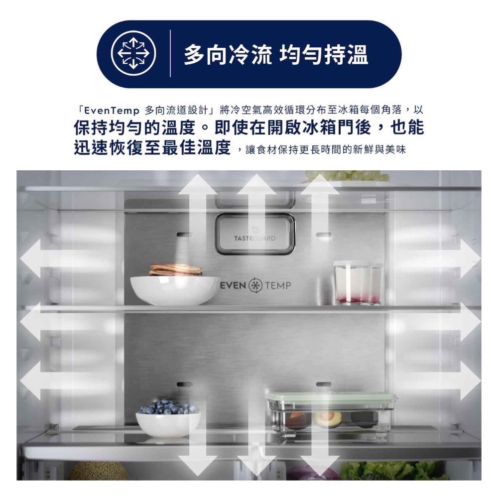 ❗️限時特價❤伊萊克斯 545公升UltimateTaste 700 獨立式四門對開冰箱 EQE5600A-B-細節圖10