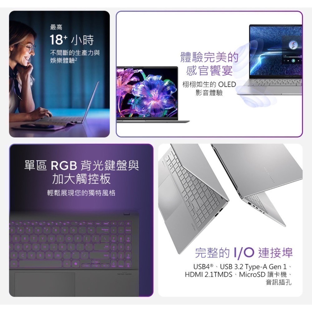 ❗️我最便宜❗️限時特價❤️好市多代購❤️ASUS Vivobook S 15 OLED 15.6吋AI輕薄筆電-細節圖4