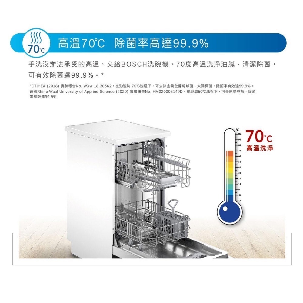 ❗️我最便宜❗️特價到10/12❤️好市多代購❤️直送到家🎉BOSCH 45公分 獨立式洗碗機 SPS2IKW00X-細節圖4