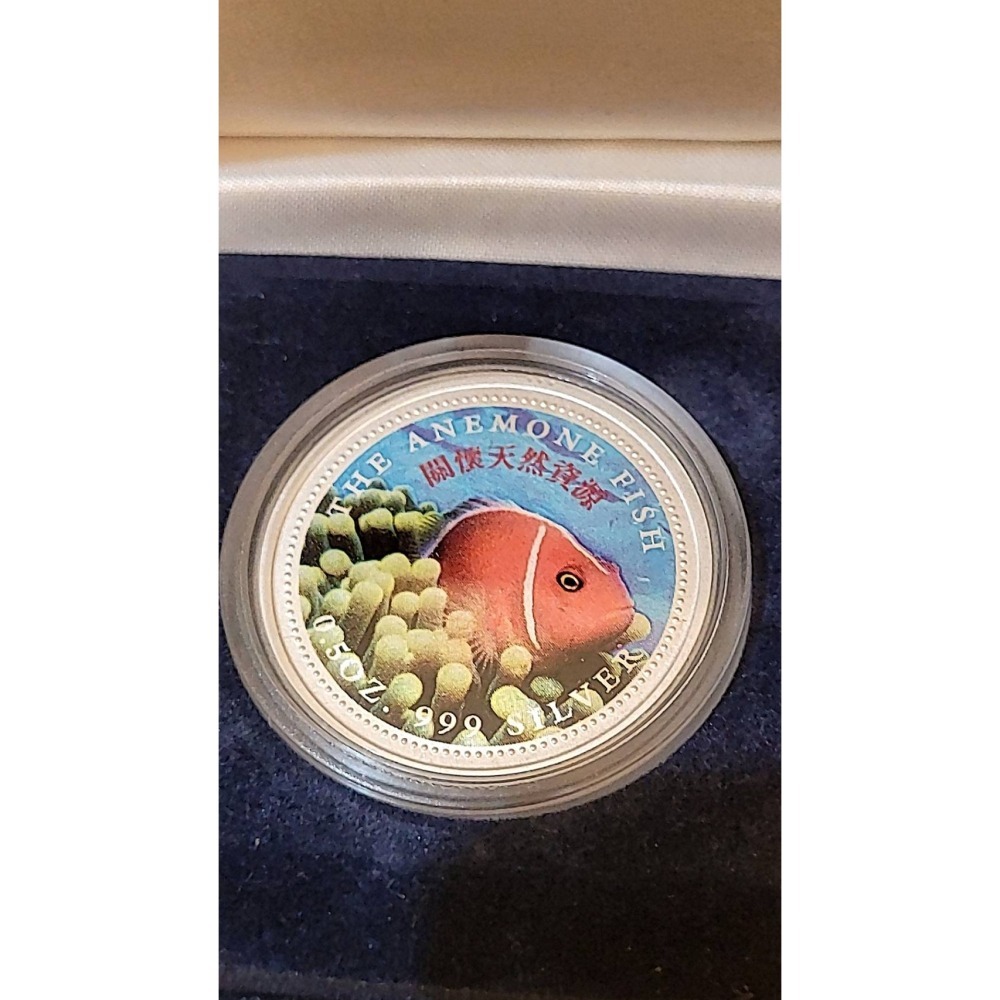 全新~2001年 中華開發工業銀行~關懷自然資源 紀念銀幣 1/2 oz (含原盒)-細節圖2