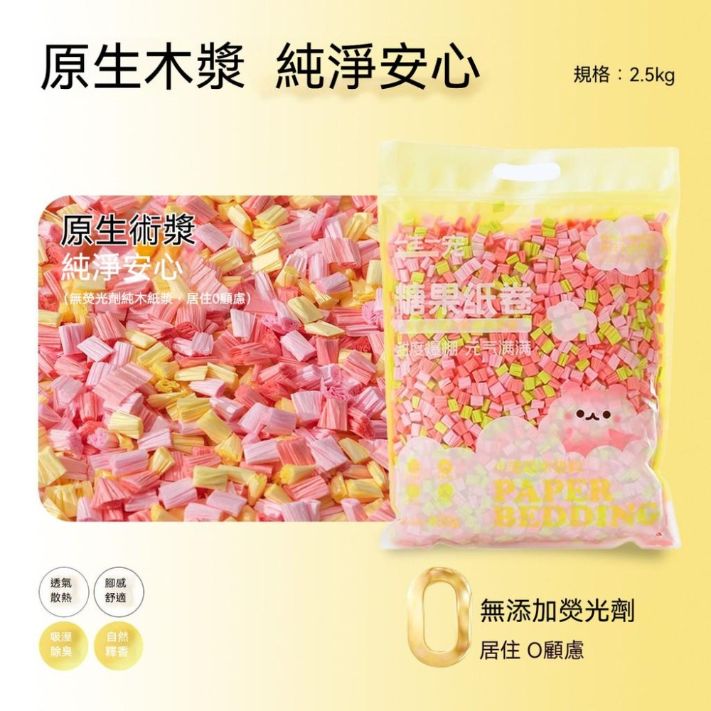 🐾台灣優選 爆米花紙粒 倉鼠紙棉 倉鼠紙粒 倉鼠墊料 倉鼠墊材 老鼠墊料 黃金鼠墊料 黃金鼠 倉鼠用品 小寵紙棉-細節圖2