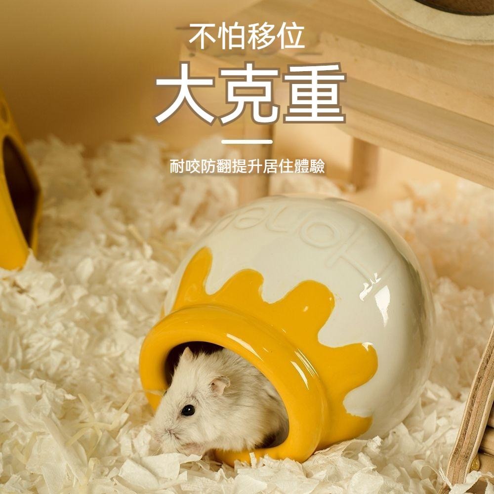 🐾台灣優選✨ 蜂蜜陶瓷窩 倉鼠陶瓷窩 陶瓷倉鼠窩 倉鼠陶瓷屋 倉鼠窩 倉鼠睡窩 倉鼠陶瓷 倉鼠躲避屋 倉鼠 倉鼠造景-細節圖5