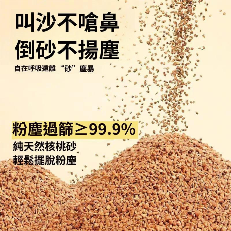 🐾隔日到貨 倉鼠核桃砂 核桃砂墊料 倉鼠墊料 除臭消暑 核桃沙 核桃砂 核桃沙墊料 無塵核桃沙 除臭核桃砂 倉鼠用品-細節圖6