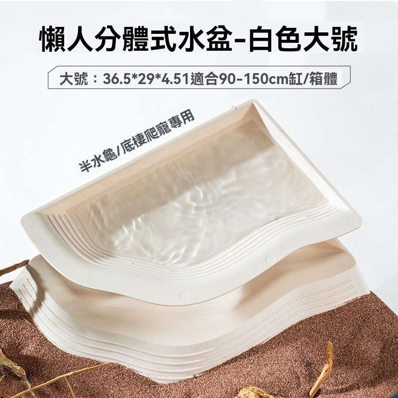 🐾台灣優選✨ 陸龜食水盆 陸龜水盆 陸龜食盆 烏龜水盆 烏龜食盆 烏龜泡水盆 烏龜泡澡盆 陸龜水盤 陸龜用品 爬蟲水盆-規格圖7