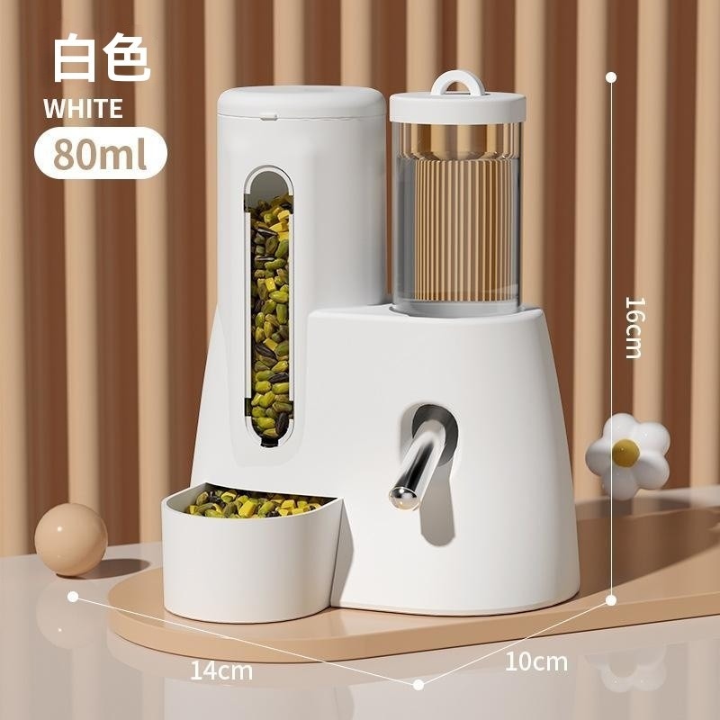 【白色水壺80ml】倉鼠水糧一體機