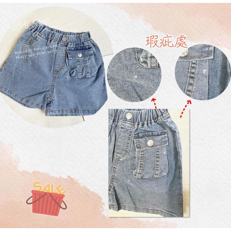 6003 工裝牛仔短褲-規格圖4