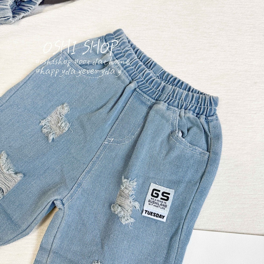 5107 破洞牛仔短褲-細節圖2