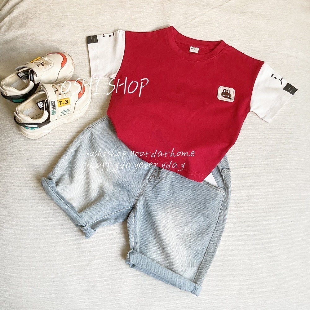 #1688 可愛兔子貼布撞色T恤-細節圖5