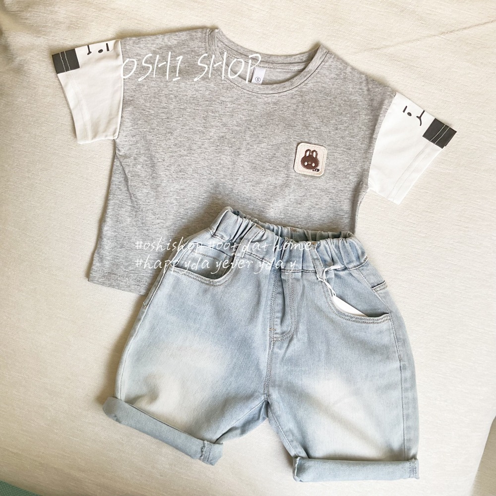 #1366 小狗塗鴉牛仔短褲-細節圖3