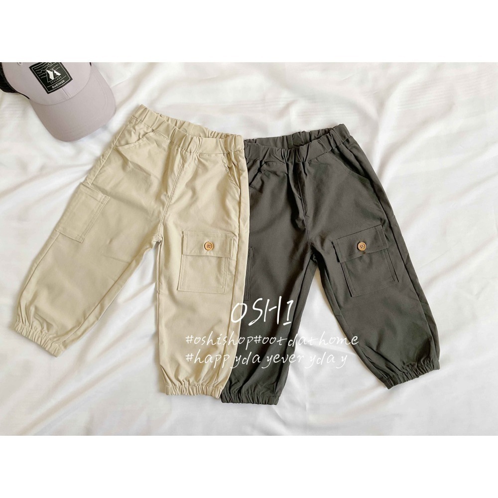 986010 雙色大口袋工裝褲-細節圖2