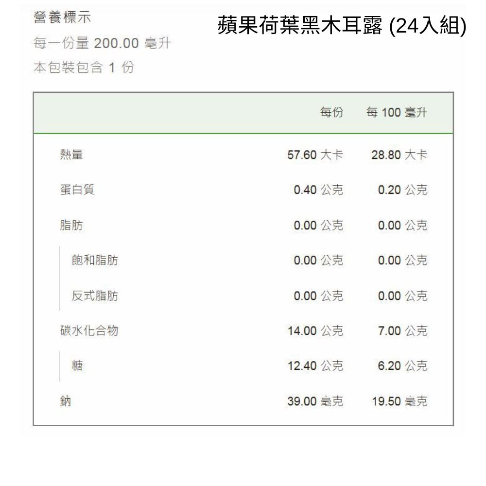 【永豐餘生技x瑪雅夫人限定】蘋果荷葉黑木耳露 台灣杭菊銀耳露 200ml*24瓶/箱 箱購優惠-細節圖4
