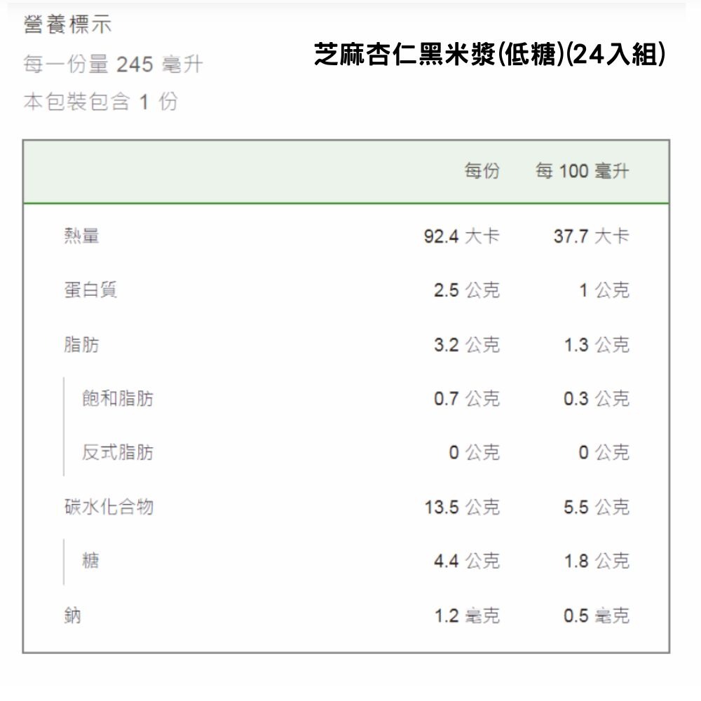 【永豐餘生技x瑪雅夫人限定】米漿 245ml x24入/箱 口味任選 芝麻杏仁黑米漿(低糖) 大薏仁核桃糙米漿(低糖)-細節圖5