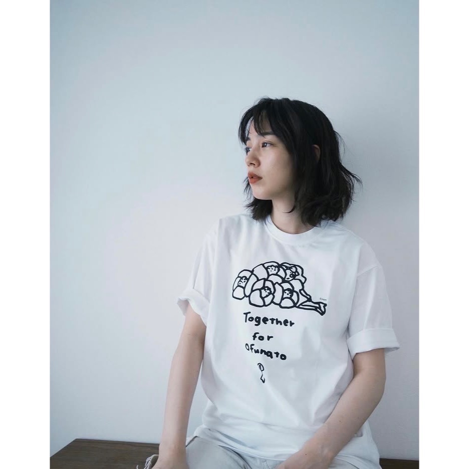 現貨/奈良美智×のんNON能年玲奈×ARABAKI　岩手・大船渡山林火災復興支援T恤 T-Shirt-細節圖3