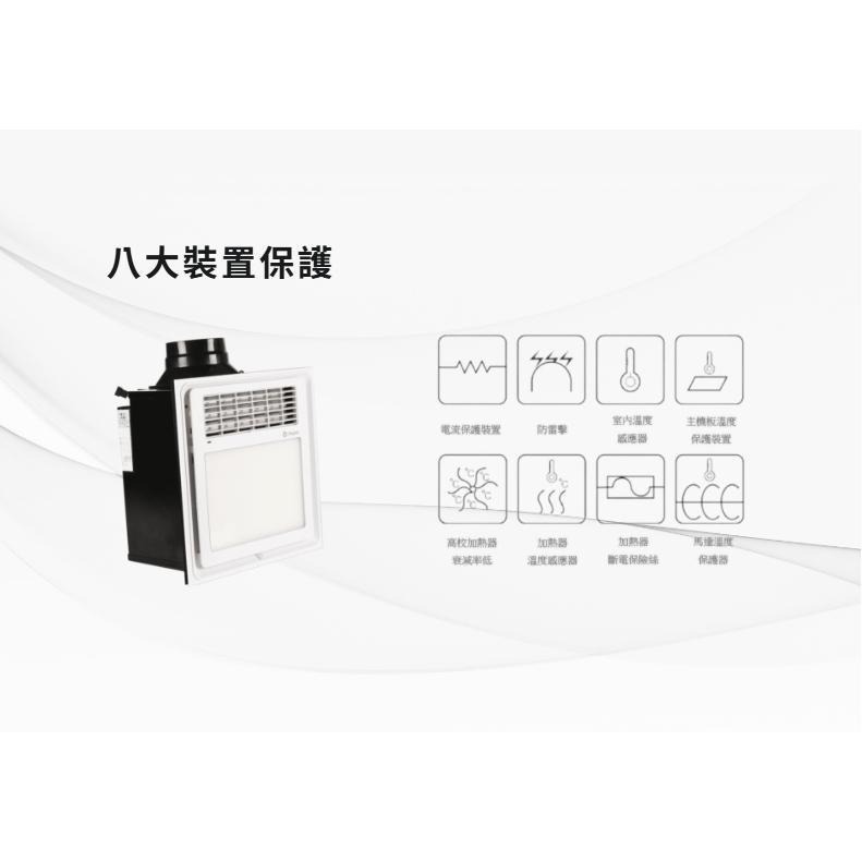 🚚限時免運 Lifegear 樂奇 浴室暖風機 小太陽暖風機 附LED照明燈 三年保固 BD-125R1 (含發票)-細節圖7