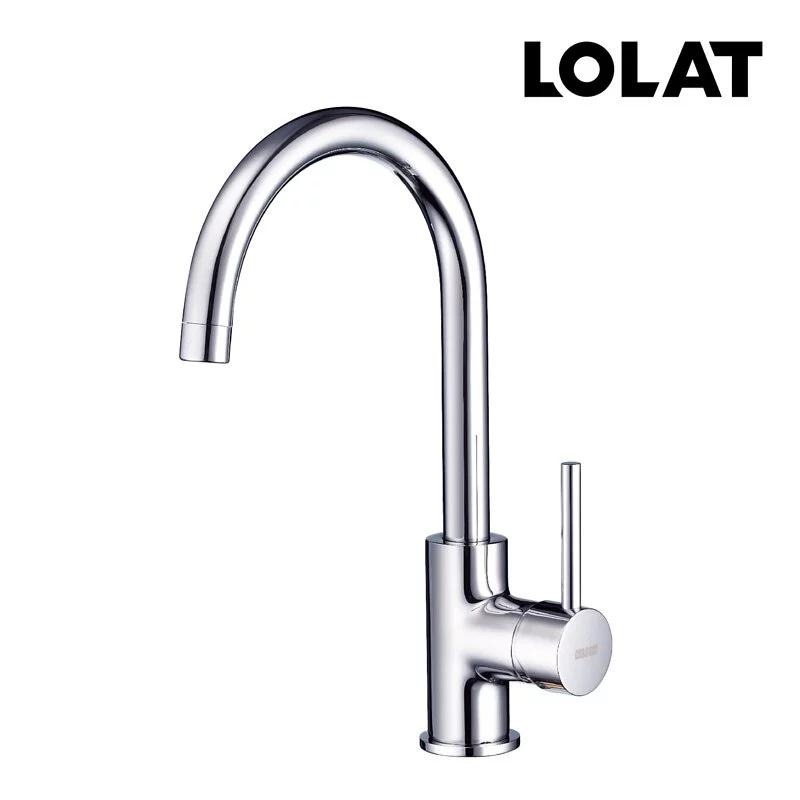 LOLAT 羅力 廚房立式龍頭 單槍立式水龍頭 鵝頸龍頭 廚房龍頭 水龍頭 台灣製造 KNX1279 (含發票)-細節圖2