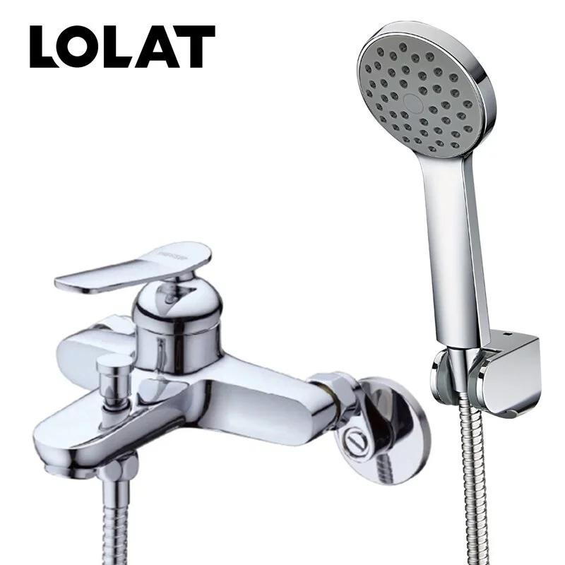 LOLAT 羅力 單槍沐浴水龍頭 簡約沐浴龍頭 二段式掛座 簡易DIY SNN1156H (含發票)-細節圖2