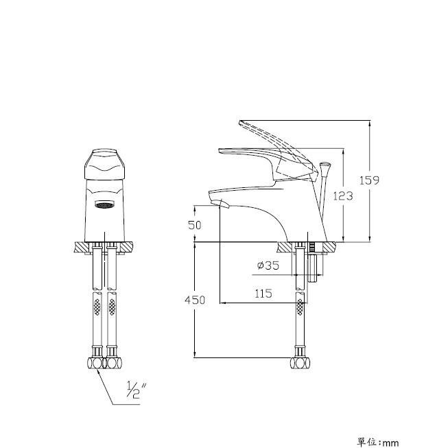 LOLAT 羅力衛浴 單槍臉盆龍頭 面盆龍頭 單槍水龍頭 水龍頭 BNN1787 (含發票)-細節圖3