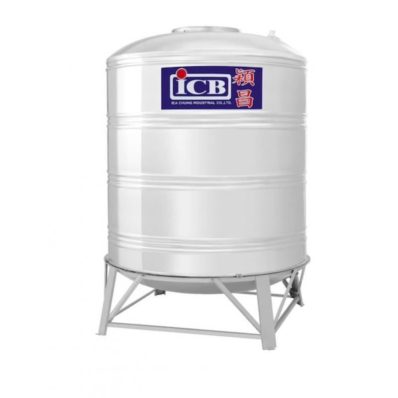 亞昌 穎昌 藍標直式不鏽鋼水塔 普通型 不鏽鋼水塔 ST水塔 平底 槽架 大容量水塔 3噸 / 5頓 ( 含發票 )-細節圖2