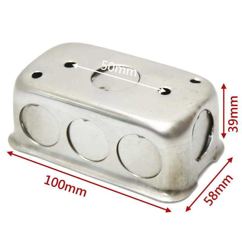 接線盒 304白鐵盒 鐵 不銹鋼BOX 配線盒 BOX 埋入式開關盒 1P 1聯 4分孔 6分孔 (含發票)-細節圖4