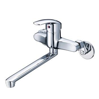 LOLAT 羅力衛浴 單槍壁式水龍頭 壁式水龍頭 冷熱廚房水龍頭 廚房水龍頭 流理台龍頭 KWN1239 (含發票)-細節圖2