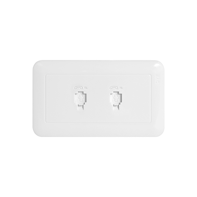 中一 開關面板 大面板 電話插座 4芯 插座蓋板 插座 面板 JYE W6-42H (含發票)-細節圖2