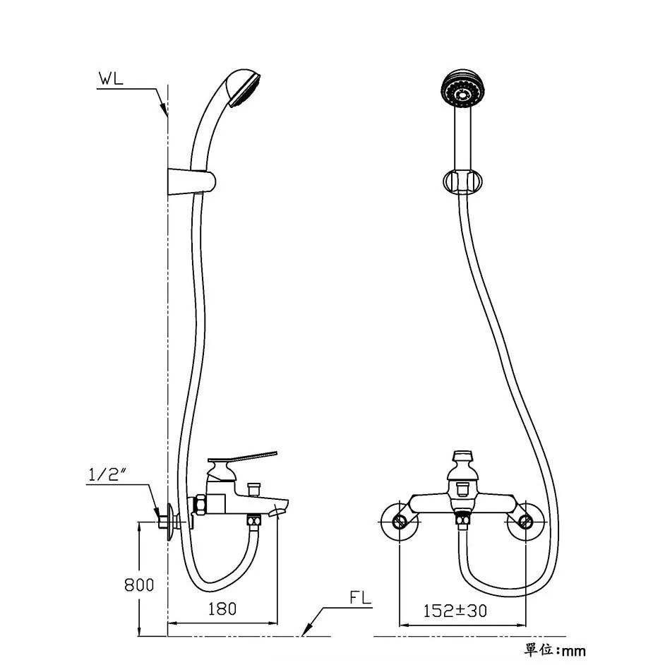 LOLAT 羅力 無鉛沐浴水龍頭 水龍頭 無鉛 淋浴 大出水 SNN1256H (含發票)-細節圖4